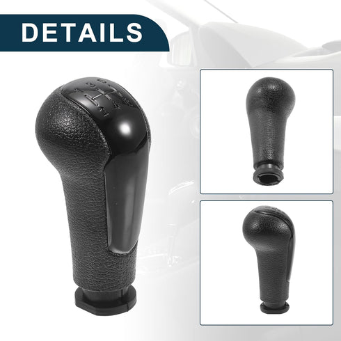 5 Speed Manual Gear Shifter Knob for Chevrolet Spark Durable | Front Automotive Gearbox Stick Shifter Lever Knob Black Plastic 1 Pcs...