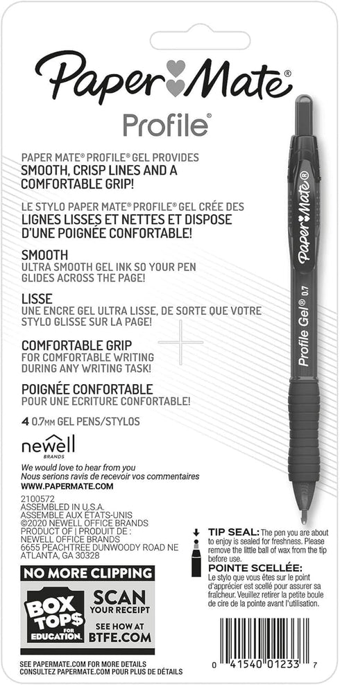 Paper Mate Profile Gel Pen, 4 / Pack...