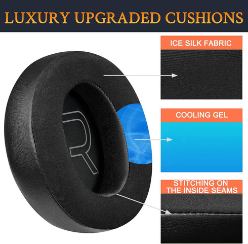 SOULWIT Cooling Gel Earpads Replacement for Alienware AW310H (AW 310H)/AW510H (AW 510H) 7.1 PC Gaming Headset, Ear Pads Cushions with Noise Isolat...