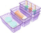 WOWBOX 6 PCS Plastic Drawer Organizer Set, Desk Drawer Divider Organizers and Storage Bins for Makeup, Jewelry, Gadgets for Kitchen, Bedroom, Bath...