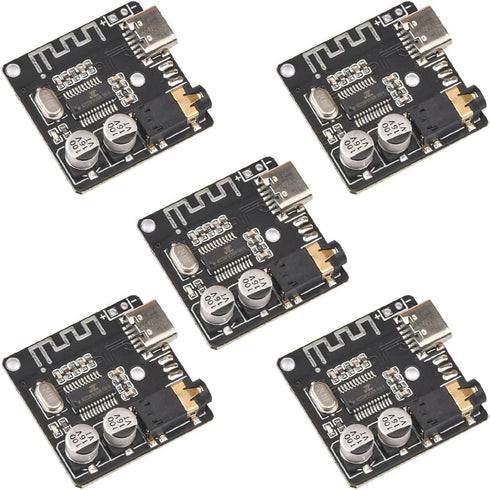 HiLetgo 5pcs Bluetooth 5.0 Mp3 Lossless Decoder Board VHM-314 USB-C Audio Bluetooth Receiver Board Wireless Stereo Music Module Type-C...