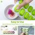 DOQAUS Ice Cube Trays 4 Pack, 56 pcs Silicone Ice Cubes Tray Maker with Spill-Resistant Removable Lid, Easy Release & Pop out, LFGB and BPA Free, ...