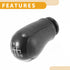 6 Speed Manual Gear Shifter Knob - Car Shift Lever Knob - for Ford Focus 2005-2012 Plastic Black White - 1 Pc...