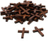 Penta Angel Natural Wood Cross Bulk 50Pcs Mini Wooden Cross Pendants Beads Charms Jewelry Findings for Bracelet Necklace Earring Jewelry Making an...