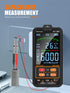 AS-118D Smart Digital Multimeter Auto-Ranging Voltmeter Electrical Tester Measures Voltage Current Capacitance Resistance Continuity Duty-Cycle Te...
