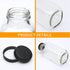 Encheng Beverages Drinking Bottles 12oz,Glass Water Botttle with Lids,Octagonal Vintage 350ml,Juice Bottles for Storage Tea,Kombucha,Milk Smoothie...