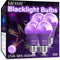 4 Pack A19 LED Black Light Bulbs,9W (100W Equivalent) E26 Base Dimmable Black Lights, UVA Level 385-400NM, Halloween Light Bulbs?Glow in The Dark?...