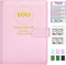 Sooez 100 Envelopes Money Saving Challenge, A5 Savings Challenge Book to Save $5,050, Money Saving Binder with Reusable Tracker, Save Challenge Bo...
