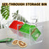 2Pcs Tea Bag Storage Organizer, Stackable Clear Plastic Tea Holder and Coffee Pod Containers, Sugar Creamer Box for Drawer Countertop Cabinet Coff...