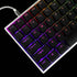 YMDK Double Shot 108 Dyed PBT Shine Through OEM Profile Keycap Rainbow Carbon Sunset Backlit Keycaps for MX Switches Mechanical Keyboard?Only Keyc...