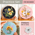 Univigo Embroidery Kit 3 Sets Embroidery Stitch Practice Kit for Handicraft Lover Cross Stitch Kits with Embroidery Cloth Hoop Color Threads Sciss...
