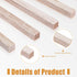 Timtin Balsa Wood Sticks 1/4 x 1/4 x 12 Inch Hardwood Square Dowels Rods Unfinished Wooden Strips for Crafts DIY Projects Models Making Supplies(6...