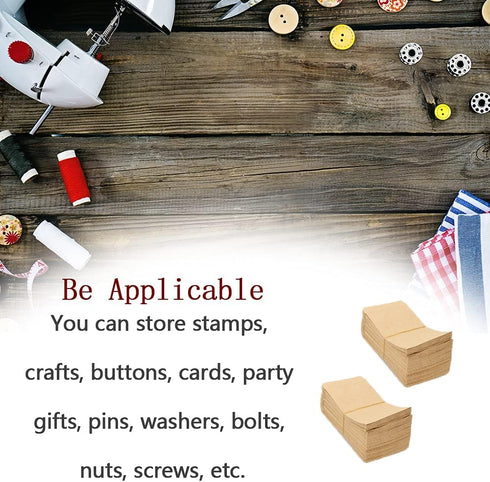 200 Pcs Kraft Paper Envelops Kraft Paper Envelopes Mailing Supplies Brown Bags Brown Seed Packets Small Parts Envelopes for Packing Coin/Jewelry/S...