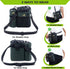 POPMISOLER Dog Treat Training Pouch for Dog Training with Poop Bag Dispenser and Multiple Pockets, Dog Walking Bag Adjustable Waist Belt Clip Shou...