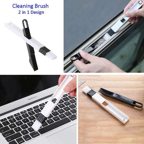 Magic Window Cleaning Brush,Window Groove Cleaning Brush Set?Hand-held Groove Gap Cleaning Tools,Window Blind Sliding Door Track Cleaner Duster Br...