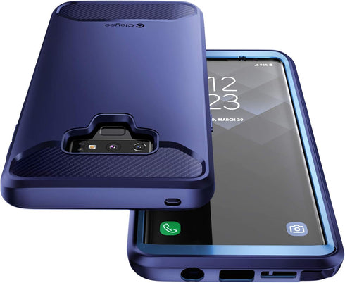 Clayco Compatible with Case for Samsung Galaxy Note 9 (2018 Release) 5G 360 Degree Mobile Phone Case Rugged Protective Bumper Case Full Cover with...