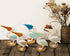 Resin Pelican Gold Bird on A Stone with Glass Wings Statue Figurines (5.7"X4.1"X 2.4") for Gifts Home Bathroom Living Room Garden Desk Decor...