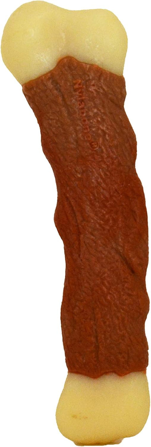 Nylabone Power Chew Marrow Bone Alternative Nylon Chew Toy for Dogs, Dog Toys for Aggressive Chewers, Beef Flavor, Large/Giant (1 Count)...
