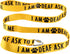 Funny Dog Leash Sleeve I Am Deaf Ask to Pet Me Dog Leash Walking Training Dog Leashes Dog Owner Pet Lover Gift (I Am Deaf Ask to Pet Me-YE)...