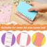 3 Pack A6 Soft PVC 6-Ring Binder Cover Clear Budget Binder Clear A6 6-Hole Planner Binder Cover Yellow Purple Pink Round Ring Binder Cover for Ref...