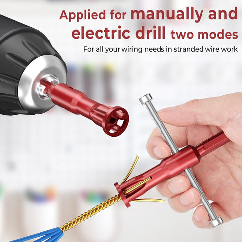 Wire Twisting Tool, Drill Bit Twister, Wire Twister, and Wire Connector Twisting Tool, Used for Manual and Electric Drills...