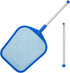 Pool Skimmer, Hot Tub Skimmer Spa Net with Pole, 26'', Ultra Fine Mesh Skimmer Rake, Swimming Pool Leaf Skimmer Net with Aluminum Pole, Spa Hot Tu...