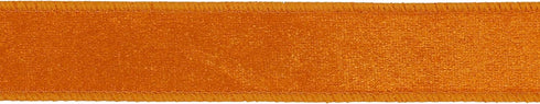 MEEDEE Orange Velvet Ribbon 1 Inch Velvet Wired Ribbon 25 Yards Crushed Velvet Ribbon Velvet Christmas Ribbon Burnt Orange Velvet Ribbon for Chris...