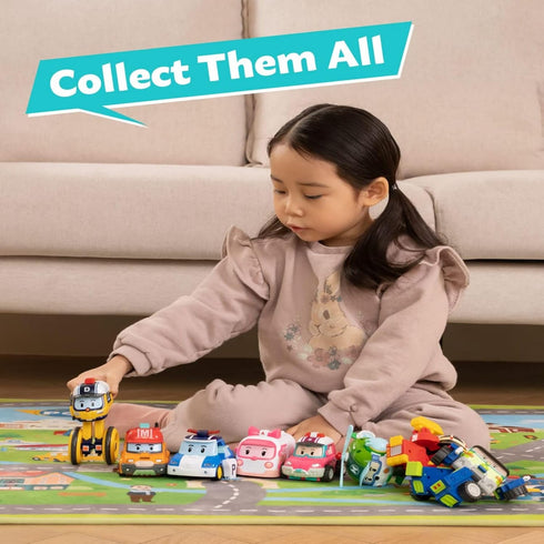 Robocar Poli Transforming Robot, Bucky 4" Transformable Action Toy Figure Vehicles, Mountain Rescue Car Emergency Vehicle Playset, Holiday Birthda...