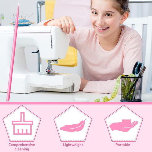 200 Pieces Sewing Machine Cleaning Brushes Disposable Clean Swabs Pointed Tips Cleaning Swabs Sewing Tool Multi Purpose Cleaning Swab Sticks for P...