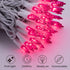 Christmas Pink Mini String Lights - 100 Count 25 Feet Detachable Incandescent Bulb Waterproof Fairy Lights Plug in for Indoor Outdoor Party Patio ...