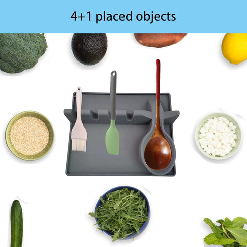 XIAOLIUYI 1Pack Premium Silicone Spoon Rest - large spoon rest, silicone utensil rest,spoon rest for stove top...