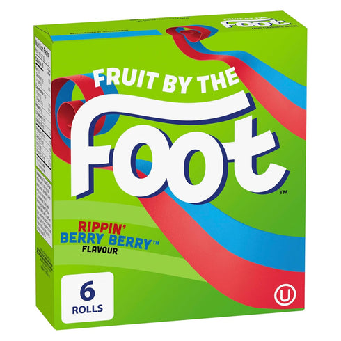 Betty Crocker Fruit by The Foot Rippin Berry Berry, 6ct, 128g/4.5oz,(Imported from Canada)...