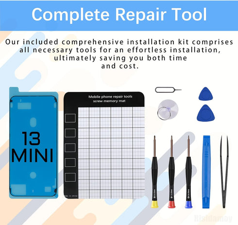 for iPhone 13 Mini Replacement Bluetooth Antenna Signal Flex Cable Part for iPhone 13Mini Bluetooth Wireless Connector Antenna with Fix Tool Kit S...