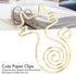100PCS Paper Clips, Cute Cat Paper Clips Gold Paper Clips Animal Shaped Paper Clips Fun Paper Clips Decorative Paper Clips Cat Bookmark Clips Cat ...