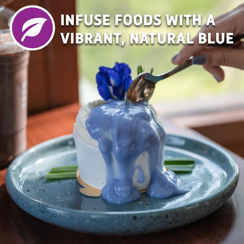 Sou Zen Butterfly Pea Flowers (80 g) Dried Tea Leaves | Natural, Raw Drink Mix w/Antioxidants, Organic Nootropics | Thai Herbal Floral Tea...