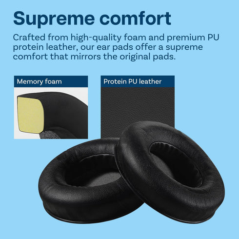 Ear Pads Replacement for Razer Kraken Pro V1 Gaming Headset by MMOBIEL - Memory Foam and Protein PU Ear Pad Cushions - Noise Isolation Earpads Rep...
