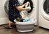 SAMMART 28L (7.4 gallon) Collapsible Plastic Laundry Basket-Oval Tub/Basket - Portable Washing Tub-Space Saving Laundry Hamper, Water capacity: 22...