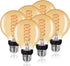 G25(G80) LED Globe Vintage Edison Bulbs, Antique Flexible Spiral LED Filament Light Bulb, 6W Equivalent to 60W, 600LM, Warm White 2500K, E26 Base,...