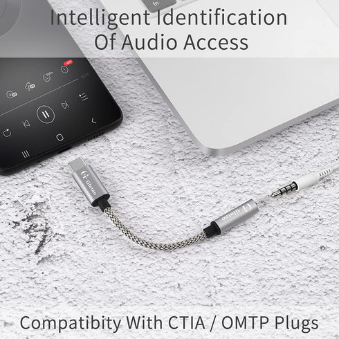 USB C to 3.5mm Adapter for Samsung S21 Ultra, Galaxy S20 Headphone Adapter USB C to Aux Audio Dongle Cable Cord for Galaxy S20 Note 20 Ultra S20+ ...
