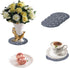 6 Pcs Woven Braided Coasters for Drinks Absorbent-Modern Dinning Room Decor Housewarming Cup Mat-Hot Cold Drinking Good Choice (Navy Blue)...