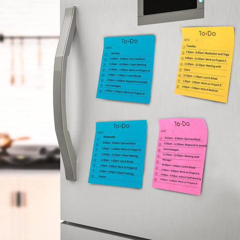 to Do List Self-Stick Notes, 6 Pack Colorful to Do List Sticky Notepads Lined Post It Notes Daily Planner Sticky Notes Home School Office Supplies...