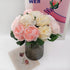 SnailGarden 12 Head Artificial Peony Flowers , 3 Colors, Silk Peony Pink with 2Pcs Satin Ribbon and 1Pcs Greeting Card, Peonies Bouquet for Weddin...