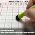Dry Erase Division Chart White Board, 9" x 12" Double Side Table Math Manipulatives Lapboard for Kids Students Classroom Home...
