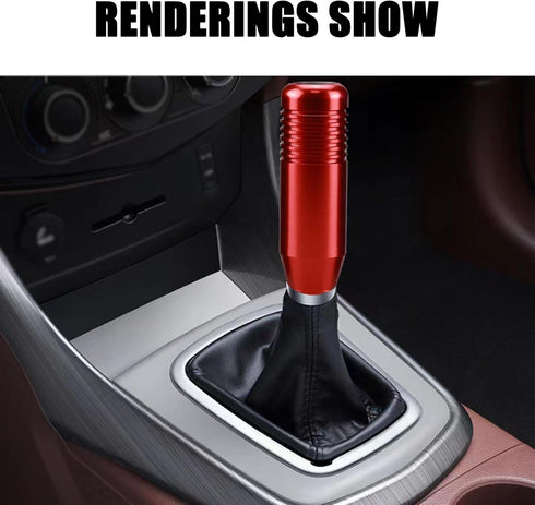 1 PC Manual Gear Stick Shifter Knobs, Car Shift Head Knob with 3 Threaded Adapters, Aluminum Alloy Car Stick Shift Lever Knob, Universal for Most ...