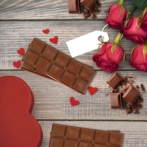 Silicone Chocolate Candy Bar Molds, Rectangle Wax Melt Molds for Lover Mothers Fathers Day DIY Chocolate Molds Gift (6 Cell 10 Section)...