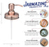 Jarmazing Products Classic Vintage Styled Copper Mason Jar Soap Dispenser Lids - One Pack - For all Regular Mouth Canning Jars...