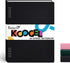Koogel A4 Spiral Notebook Black, College Ruled Spiral Notepad with Flexible Cover 80 Sheet/160 Pages for Home School Office...