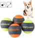 SKIPDAWG Squeaky Dog Tennis Balls, 4 Packs 2.5'' Fetching Tennis Ball Dog Toys, Interactive Dog Toys for Small/Medium Dogs Training, Non Toxic Mat...