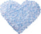 Artificial Silk Rose Petals for Romantic Night, Wedding, Party, Anniversary Flower Decorations (Light Blue&White, 3000 PCS)...
