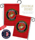 Breeze Decor Proud Mom Garden Flag Armed Forces Marine Corps USMC Semper Fi United State American Military Veteran Retire Official House Banner Sm...